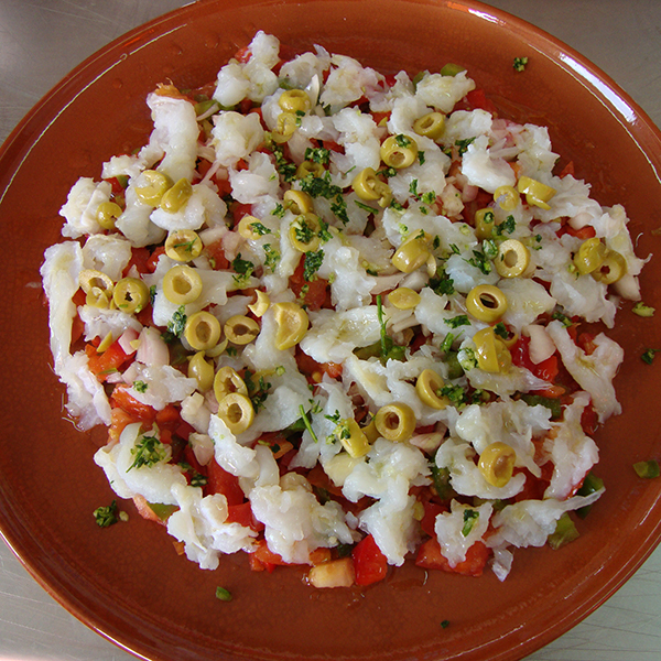 Esqueixada de bacallà